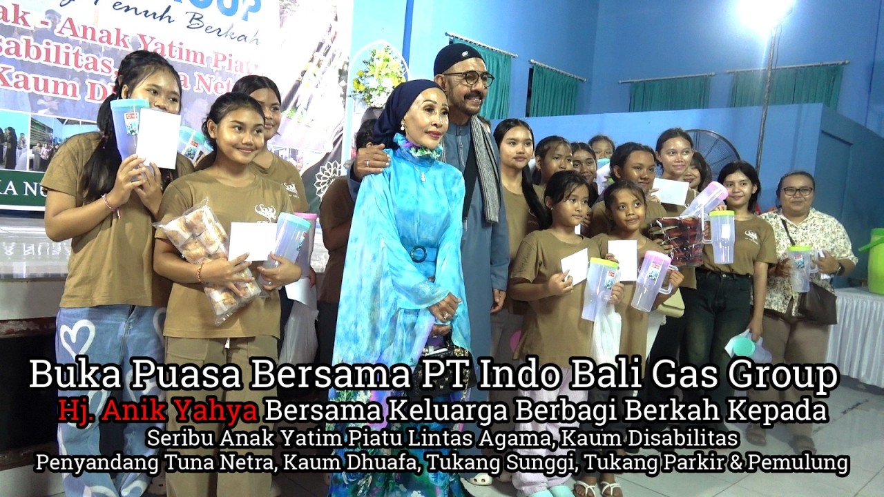 KEBAHAGIAAN TERPANCAR, SAAT PT INDO BALI GAS GROUP BUKBER DENGAN SERIBU ANAK YATIM LINTAS AGAMA