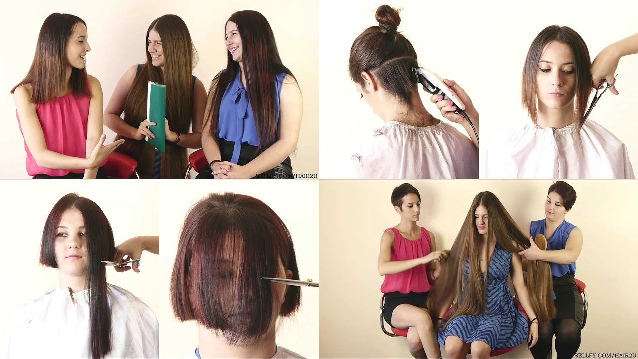 Hair2U — предварительный просмотр стрижки пикси Дзениты и Натасы