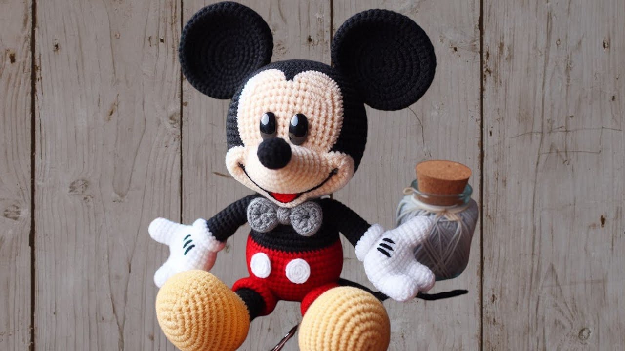 Mickey mouse amigurumi tejido a crochet parte 4