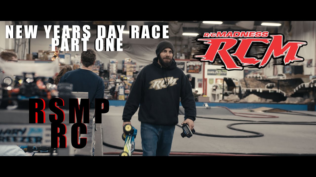 RSMP RC PRESENTS RC MADNESS NEW YEARS DAY RACE PART 1 RACING TLR NEW WAVE RCM ENFIELD CT BUGGY TLR