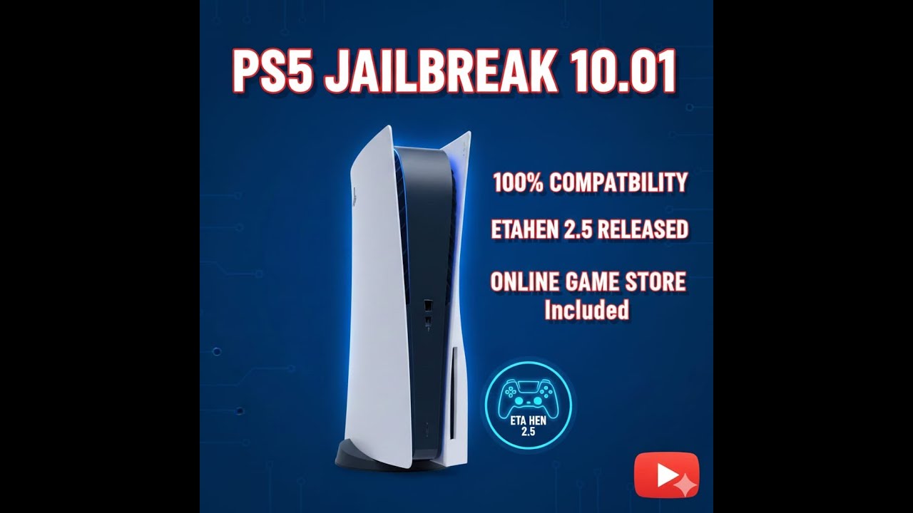 PS5 JAILBREAK 10.01 WITH 100% COMPATIBILITY AND ETAHEN 2.5B REALEASED#viralvideo #playstationgamer 