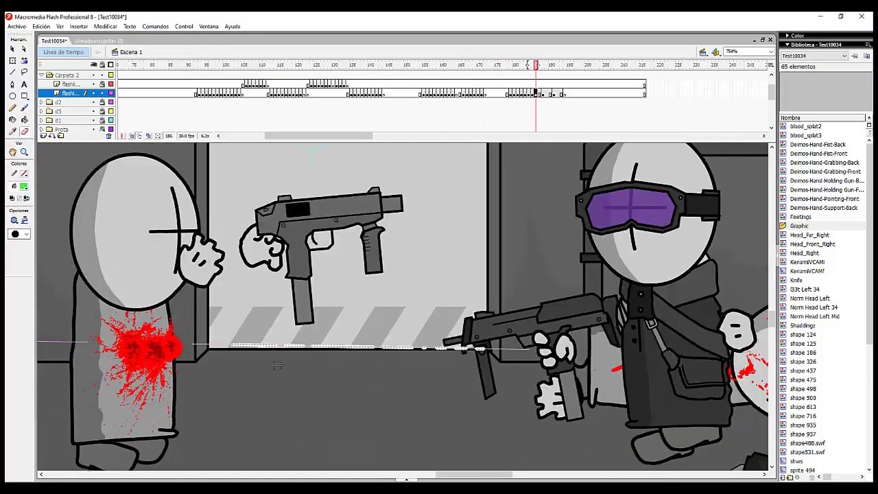 [old] Madness Combat Timelapse 25 - Full test at the end