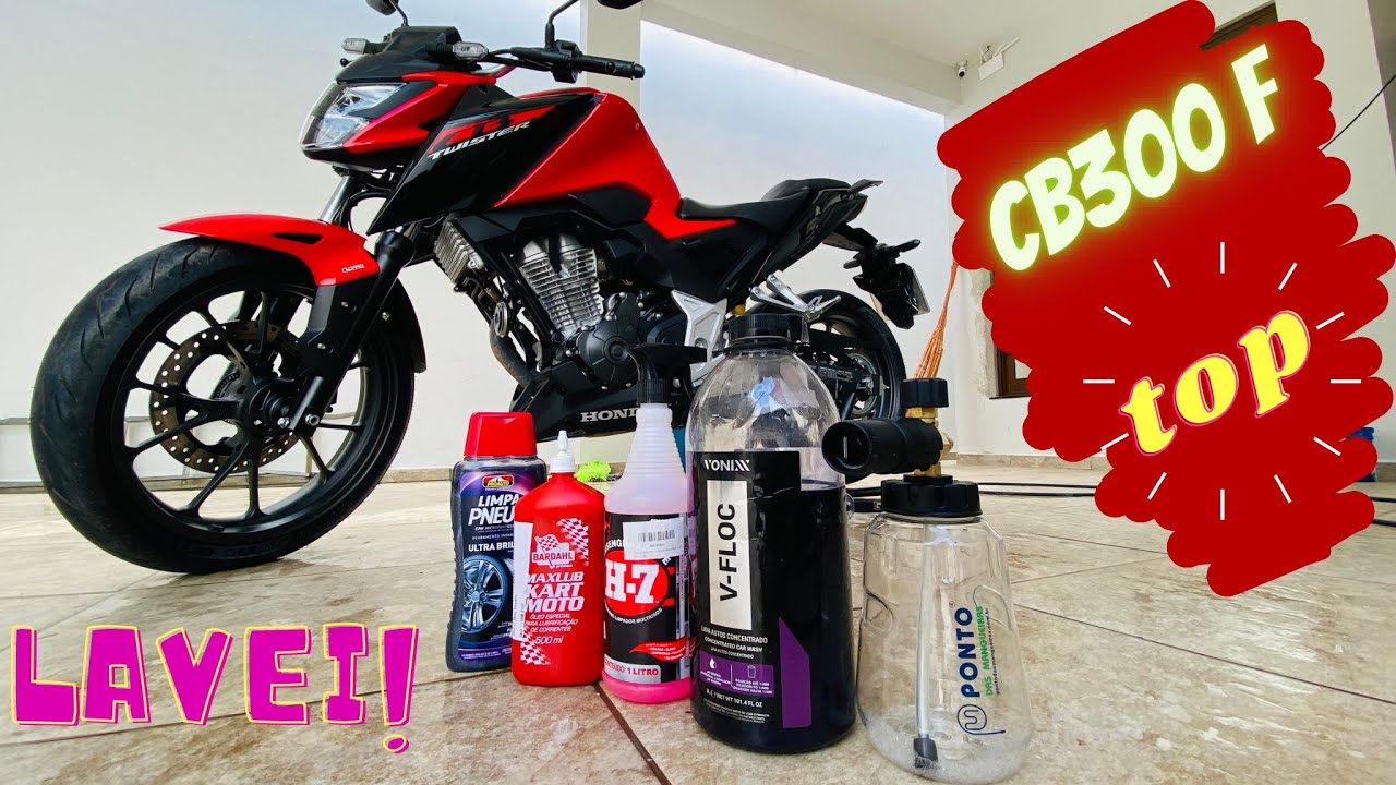 CB 300F TWISTER - LAVAGEM TOP! FICOU BRILHANDO!