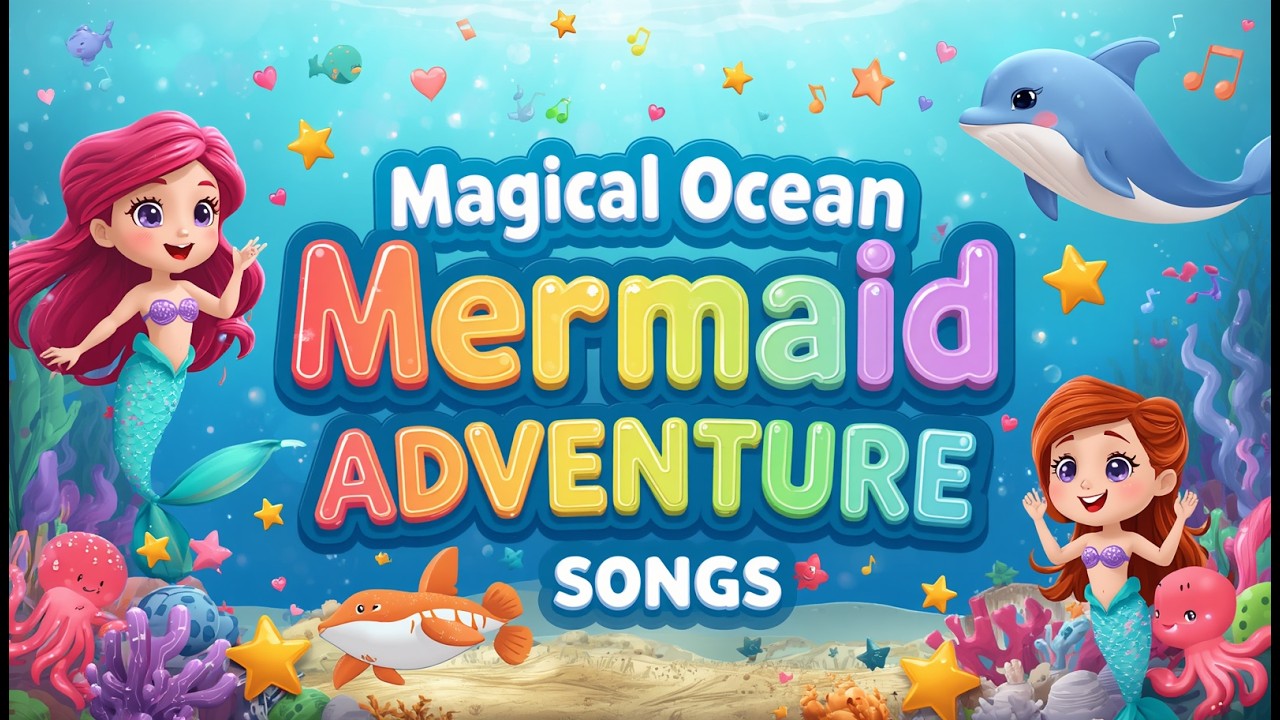 Magical Ocean Mermaid Adventure Songs for Kids –Treasure Hunt, Life Story, Rescue & Pearl #kidsvideo