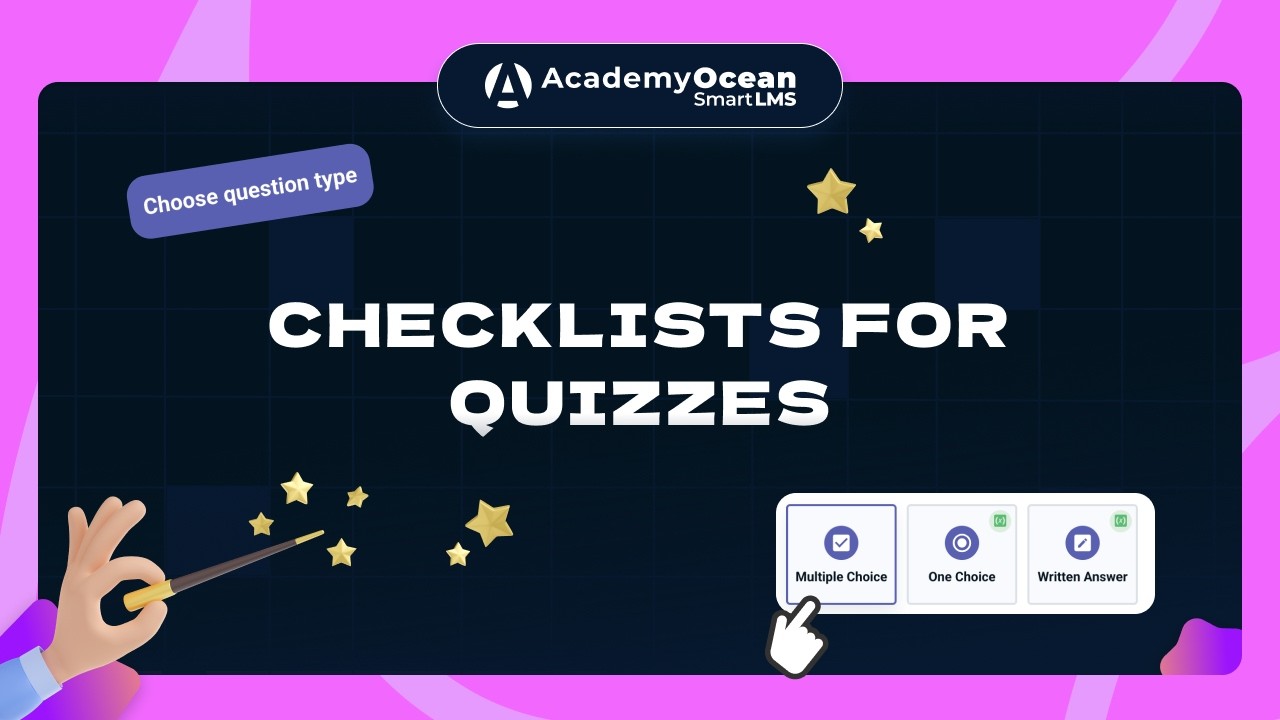 Checklists for Quizzes - AcademyOcean Tutorial