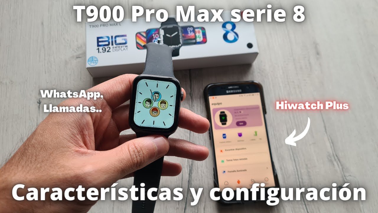 ✅️ Smartwatch T900 Pro Max Serie 8 | Review y Configuración COMPLETA
