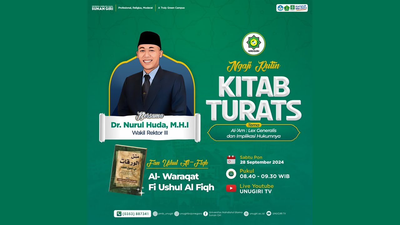 Ngaji Turats Bersama Dr. Nurul Huda, M.H.I | Tema 