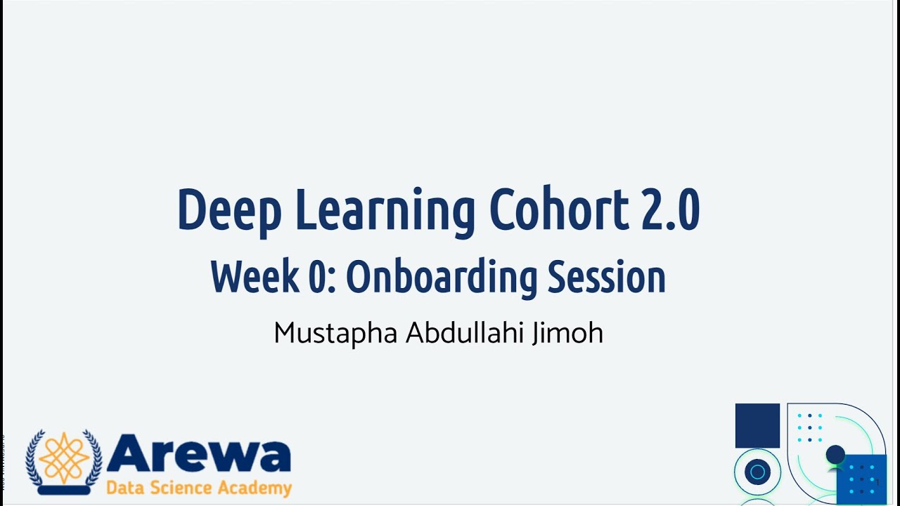 Week 0: Onboarding Session