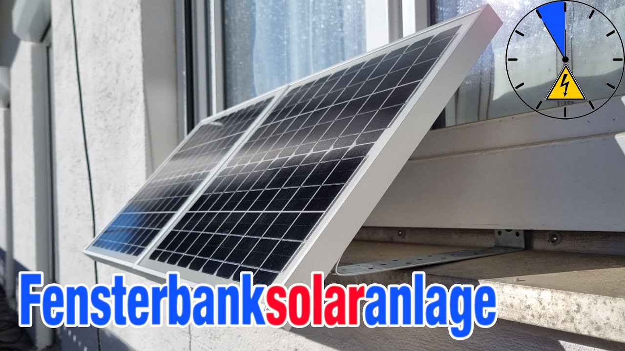Fensterbanksolar selber bauen DIY Halterung