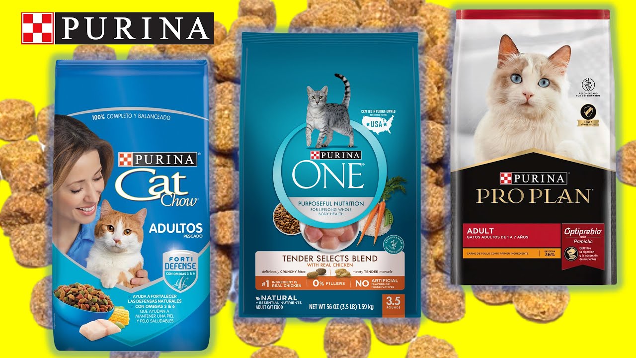 CAT CHOW, PURINA ONE y PROPLAN. ¿Compraría alimento seco de PURINA para mis gatos?