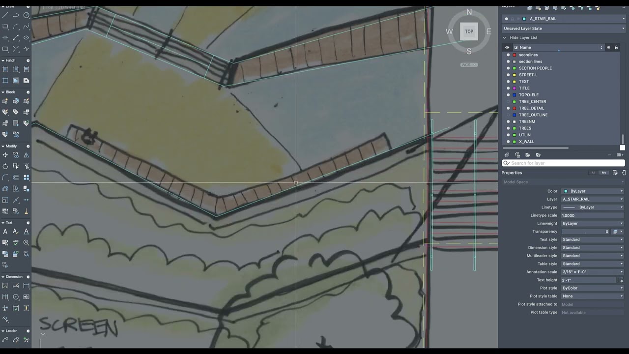 Creating Linework for a Site Plan in AutoCAD