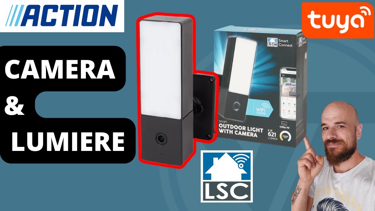 SMART OUTDOOR LIGHT CAMERA :  l'ECLAIRAGE extérieur avec CAMERA des magasins ACTION