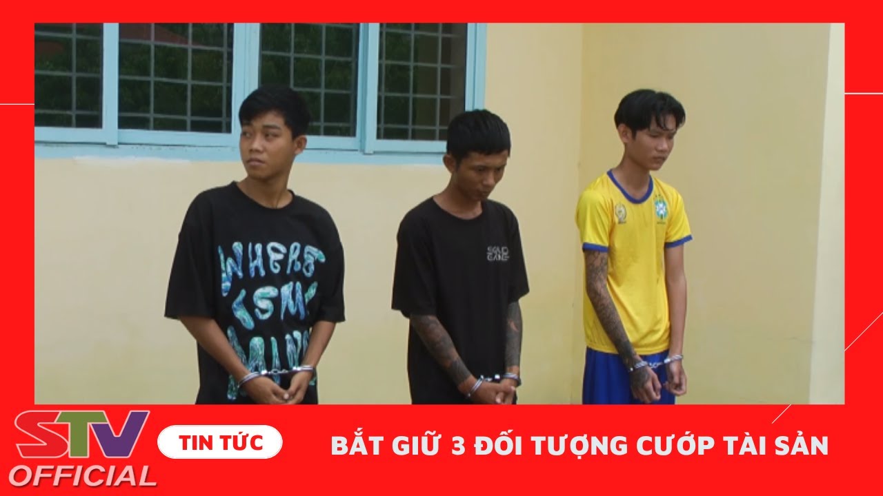 STV - Công an huyện Cù Lao Dung bắt giữ 3 đối tượng về hành vi cướp tài sản