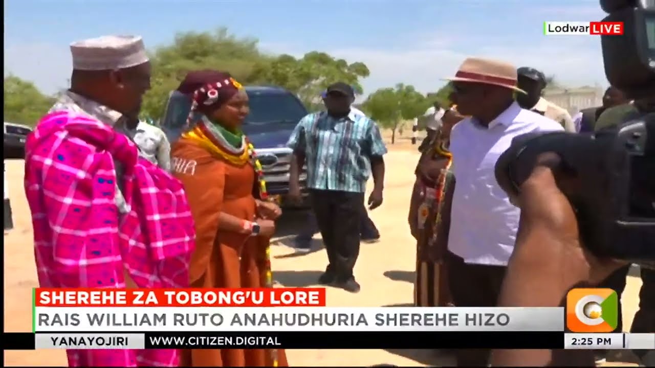 President Ruto arrives in Turkana for Tobong'u Lore festival