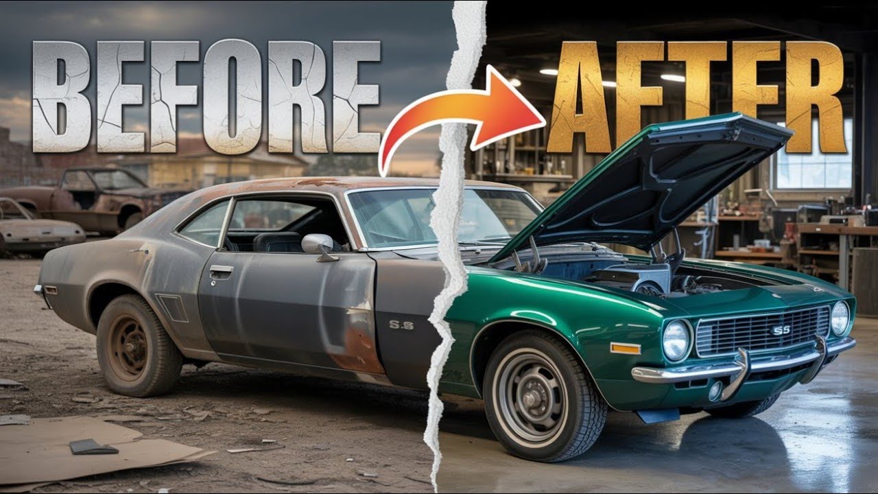 1970 Chevrolet Camaro SS Full ASMR Restoration: Abandoned Barn Find to Showroom New