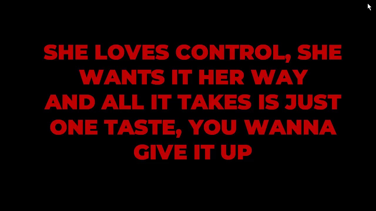 SHE LOVES CONTROL LIVE STUDIO VERSION LYRICS (BY OURMOONLITBAE)