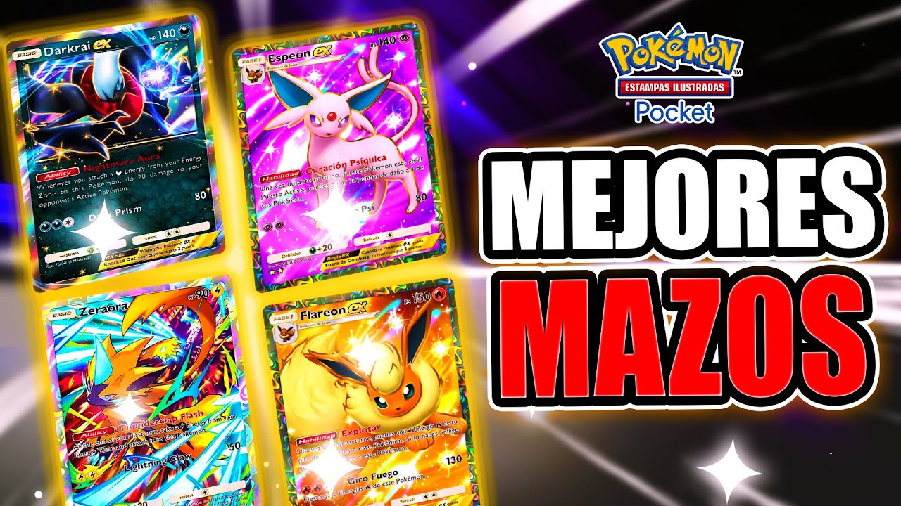 ¡Los 4 MEJORES MAZOS de Pokemon TCG Pocket!