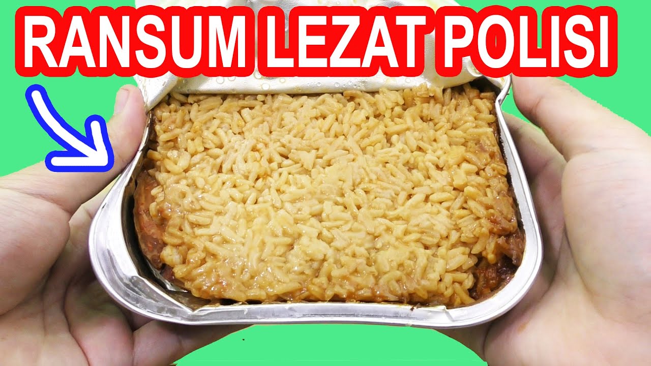 RANSUM LEZAT POLISI RASA AYAM BAKAR, TUMIS DAGING, DAN SAMBAL IKAN