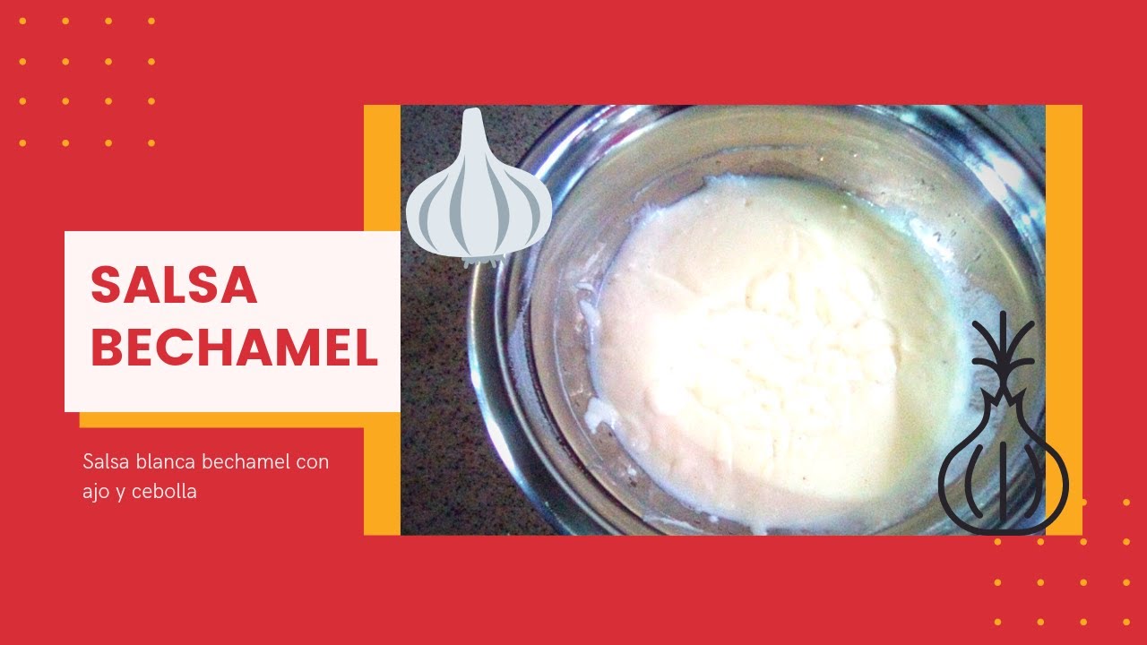 COCINA FACIL: salsa bechamel con ajo y cebolla #cocina #salsas