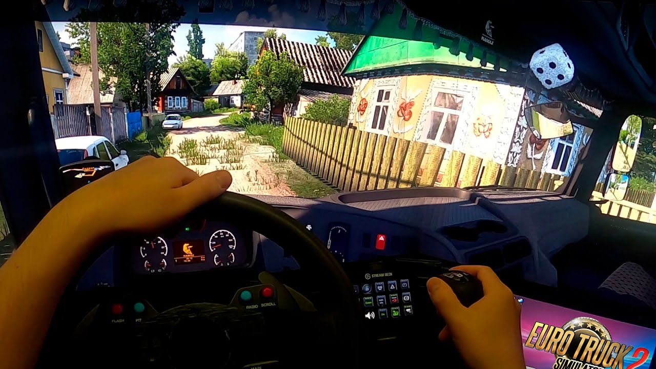 #EuroTruckSimulator2 : POV KAMAZ-5490 #3монитора #TripleScreen #ThrustMasterT300 #ShifterTH8A#