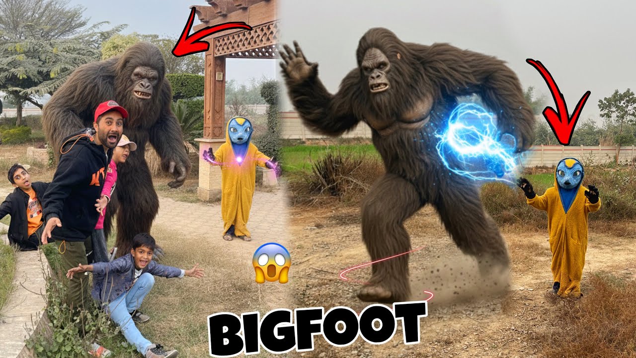 OMG! BIGFOOT Jadu Alien Se Dar Ker Bhag Gaya😱🦍