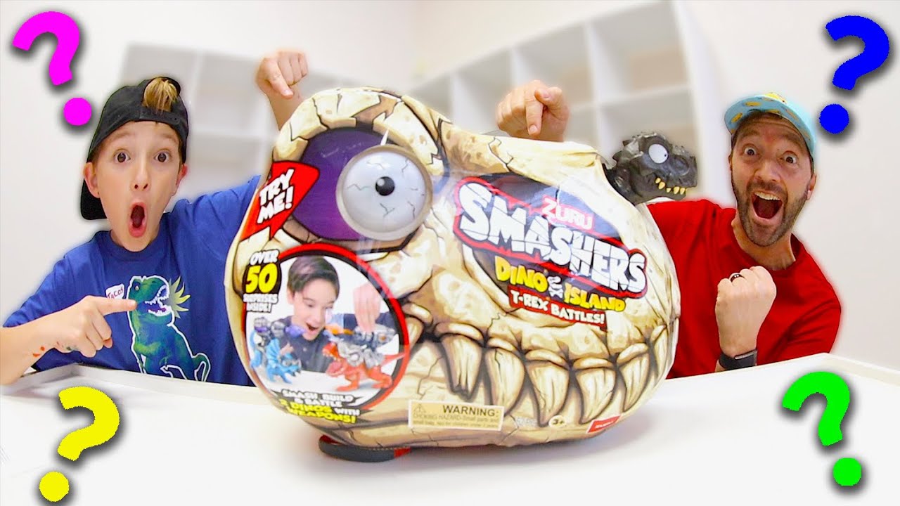 Father & Son TOY BOX ULTRA DINO SURPRISE ! / Zuru Smashers