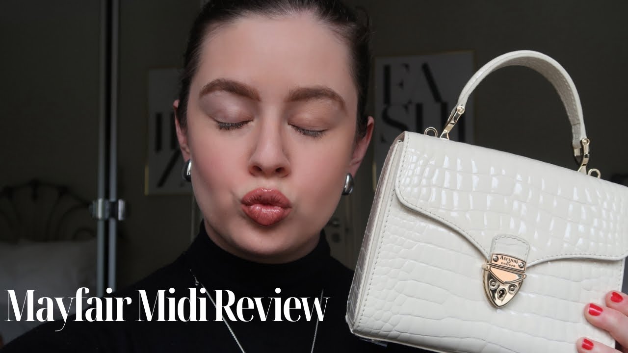 ASPINAL OF LONDON MAYFAIR MIDI BAG REVIEW | ANGHARAD RAY