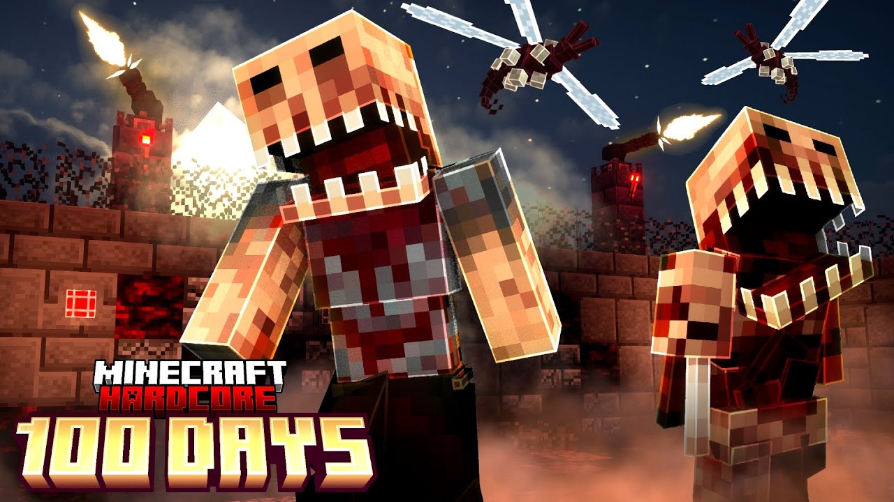 I Survived 100 Days in a DEADLY Infection in Hardcore Minecraft