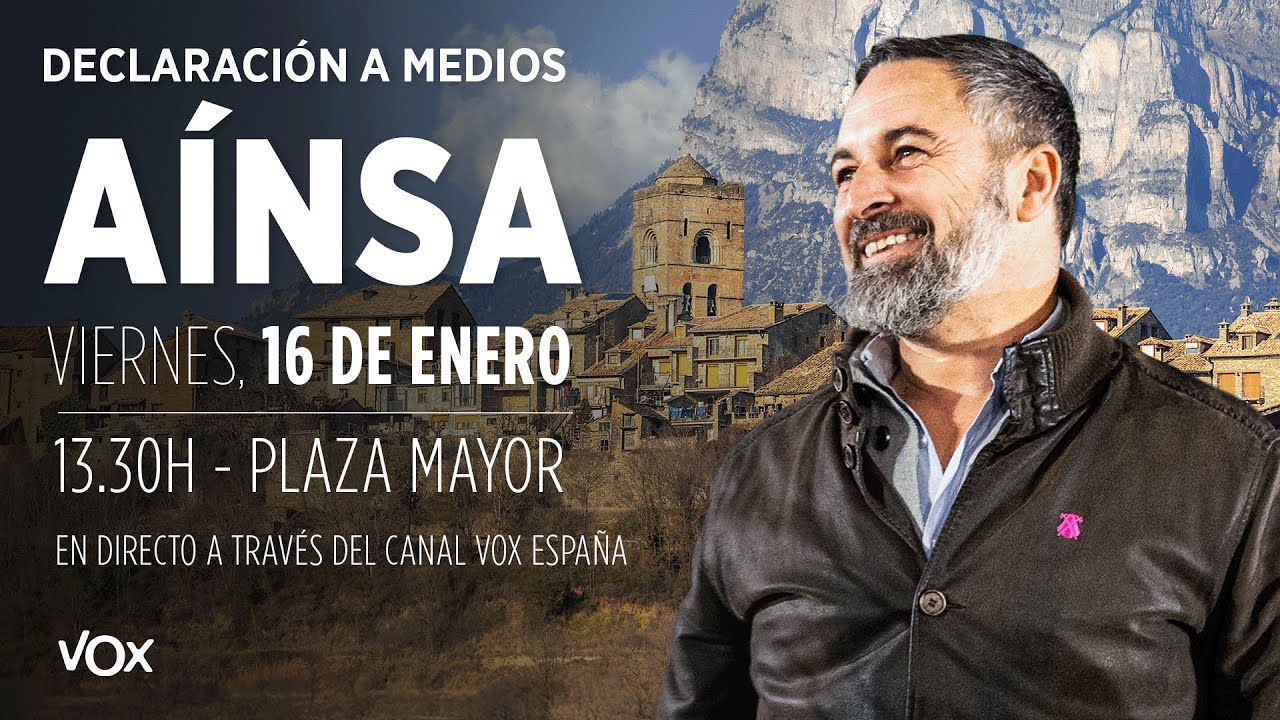 🔴 ABASCAL EN ARAGÓN: declaración a medios desde Aínsa