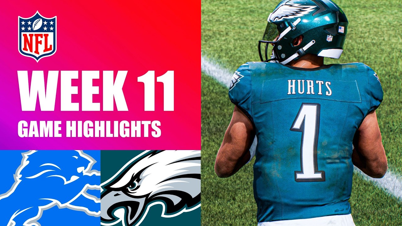 Lions vs. Eagles Week 11 - Madden 26 Simulation Highlights
