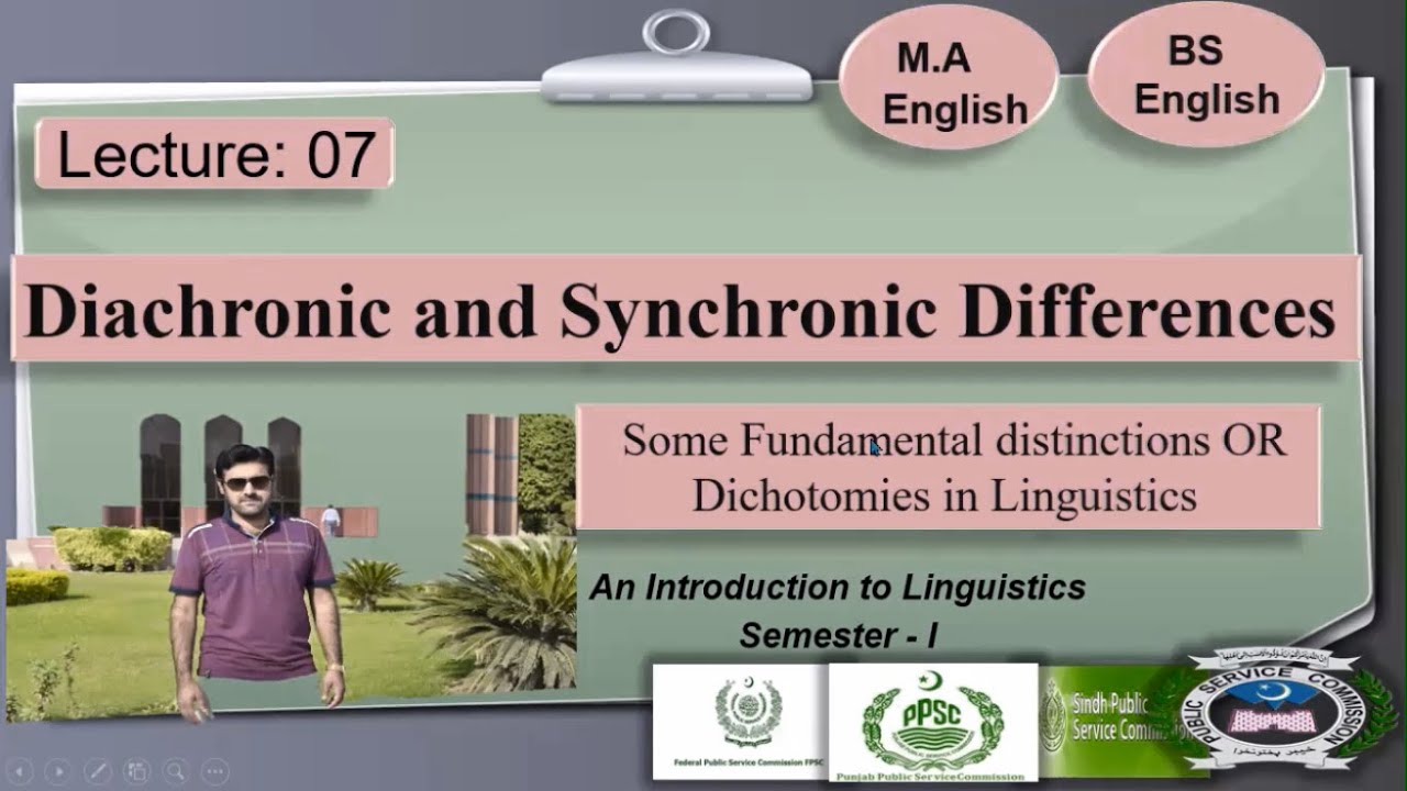 Synchronic and Diachronic Linguistics | Lecture 07 | Urdu/English/Hindi