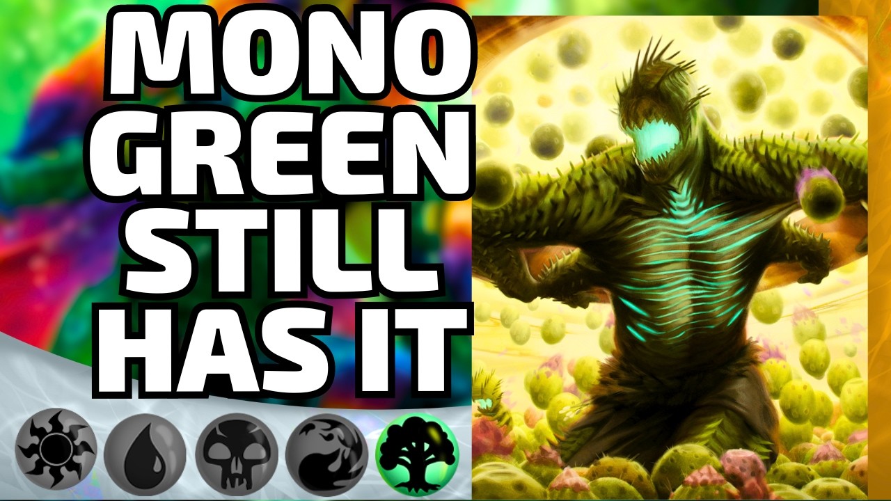 🟢Rotation Ready Mono Green Hits Hard! | Rotation Proof MTG Arena Standard Aggro Deck Tech