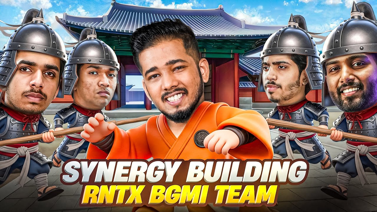 SYNERGY BUILDING FT. RNTX BGMI TEAM *WENT WRONG* 🤣🤣