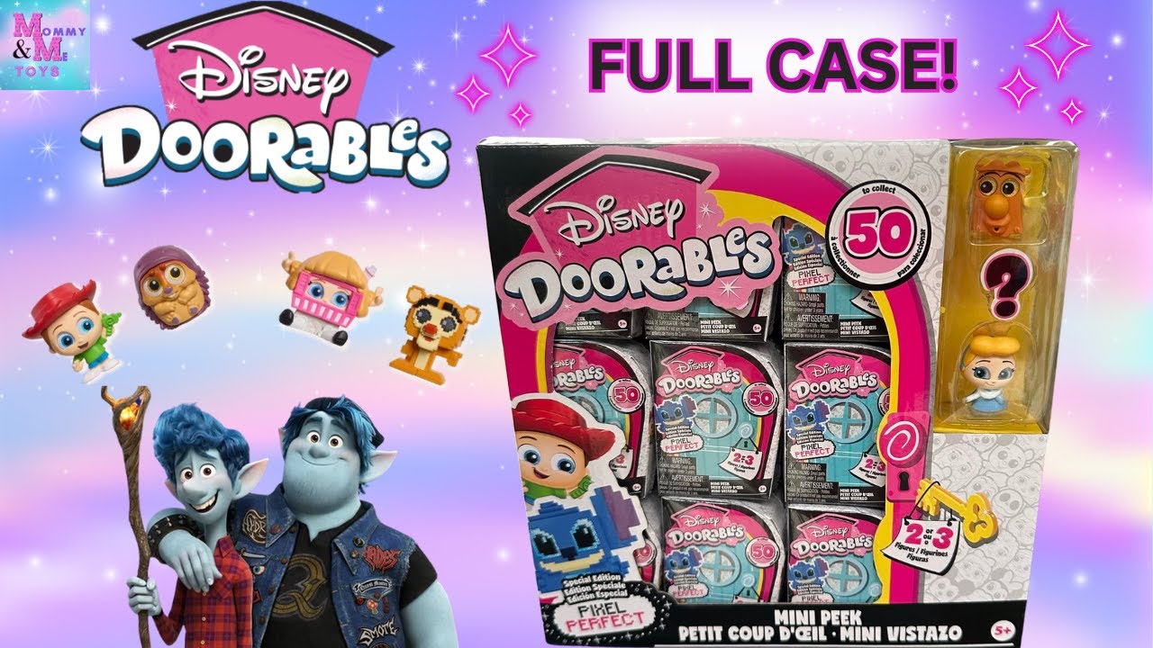 UNBOXING A FULL CASE OF DISNEY DOORABLES SERIES 12 PIXEL PERFECT! WITH CODES!