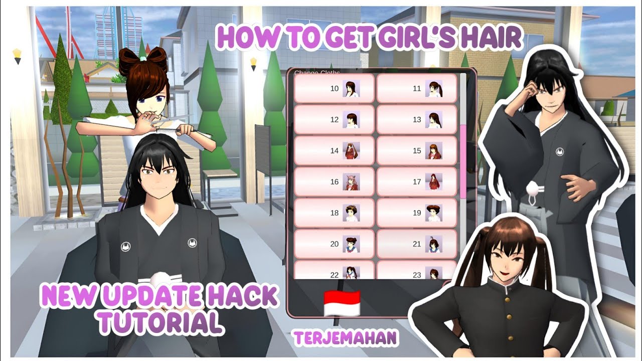 NEW Update Hack 😍 How to get the Girl's hair in Sakura School Simulator | Easy Tutorial 💗