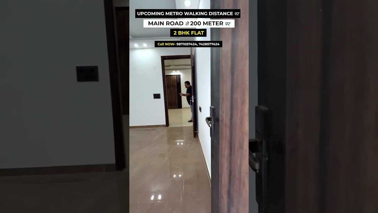 2 BHK Flat Near Main Road & Chattarpur Metro #realestate #2bhkflats #property #home