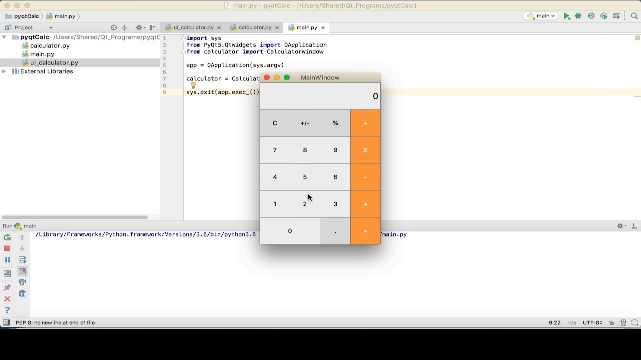 PyQt5 Calculator Gui Tutorial Part 2