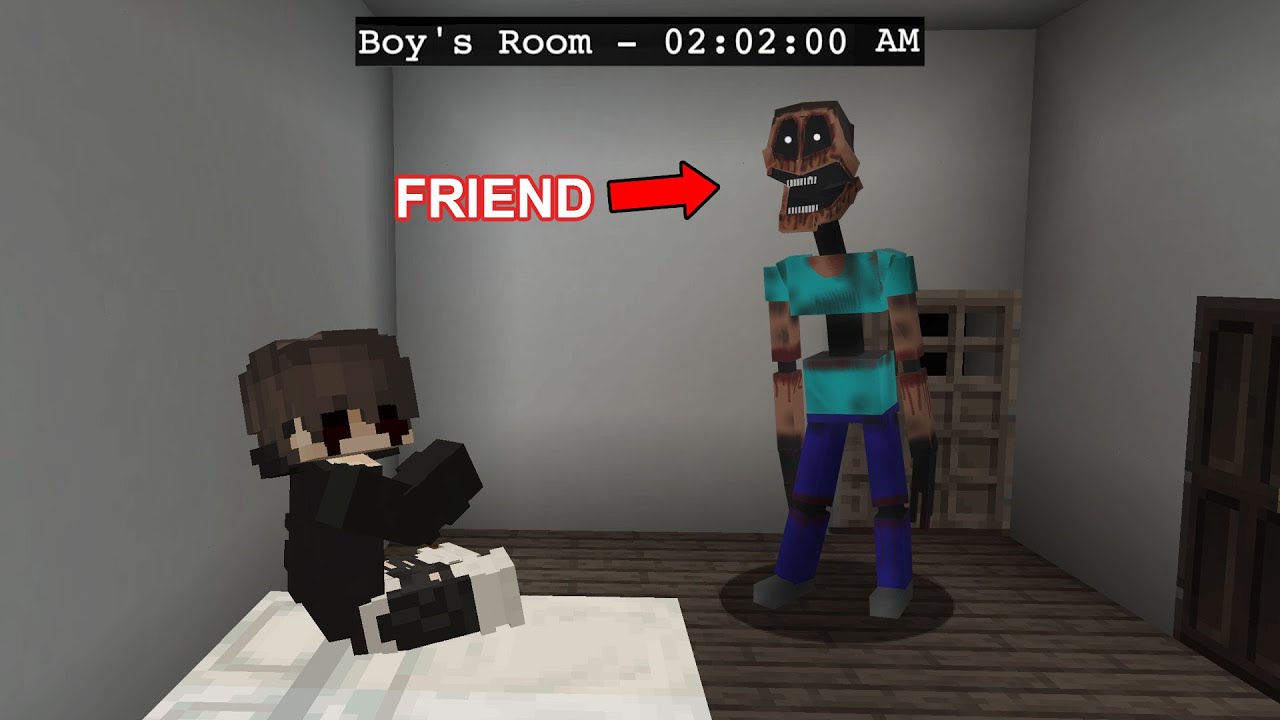His Imaginary Friend Comes to Life in Minecraft...