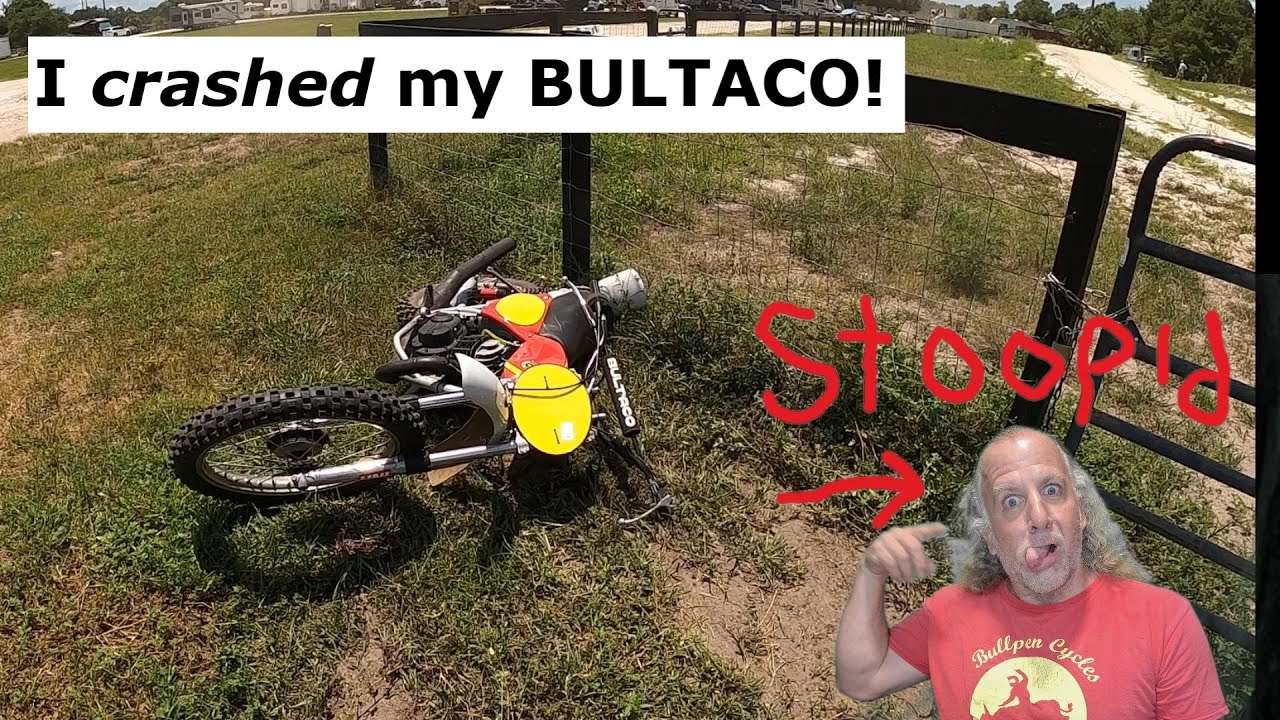 I CRASHED MY BULTACO!