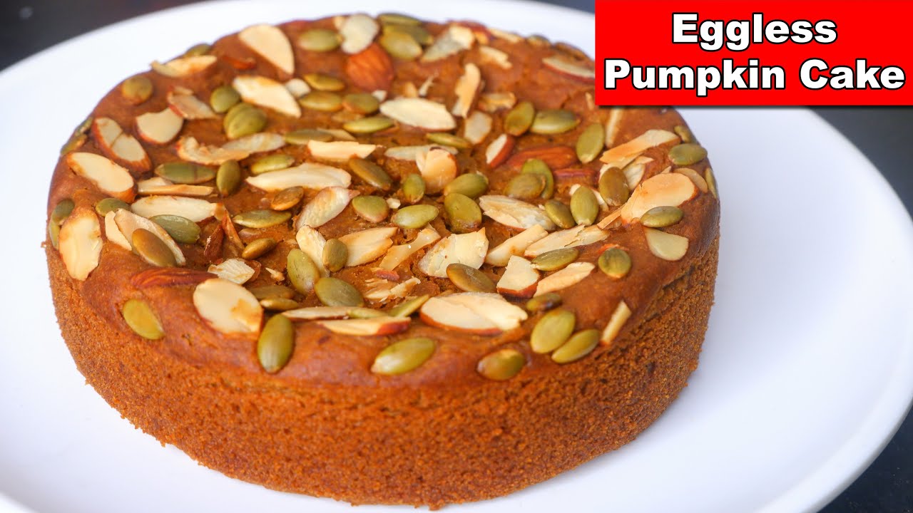 Eggless Pumpkin Cake without Oven | Whole wheat flour Jaggery Pumpkin Cake | Healthy Cake recipe