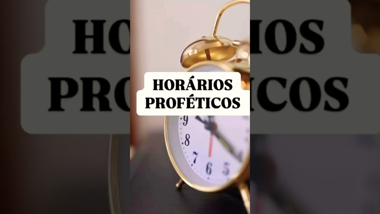 HOR&Aacute;RIOS PROF&Eacute;TICOS! 🔥🕊️ #profeticos #mundoespiritual  #hor&aacute;rios