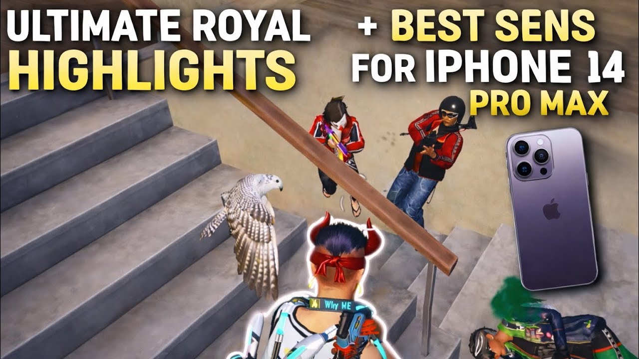 ULTIMATE ROYAL🔥 + BEST SENSITIVITY FOR PUBGMOBILE IPHONE 14 pro max   #pubgmobile #bgmi #sensitivity
