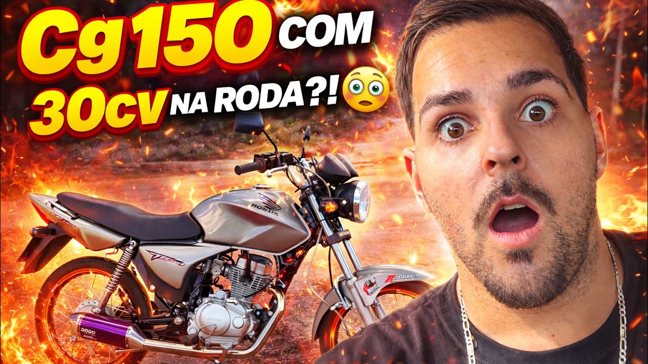 CG 150 COM + DE 30cv NA RODA ! isso é normal? EP #01