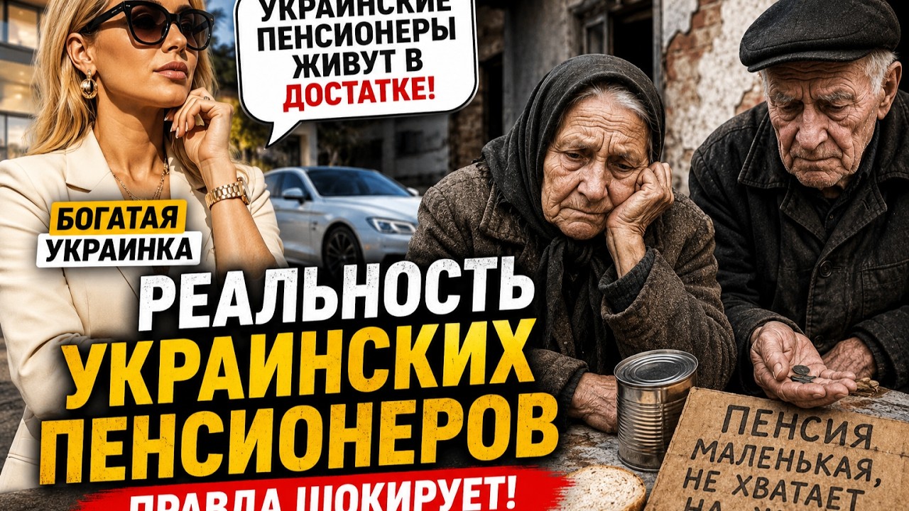 Богатая украинка рассказывает одно, а украинские пенсионеры живут по-другому? Разбор