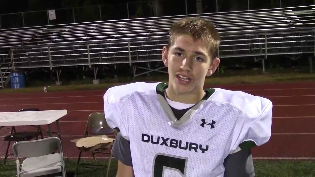 Duxbury vs. Hingham Football - Interview w/ Bobby Maimaron (10-4-13)