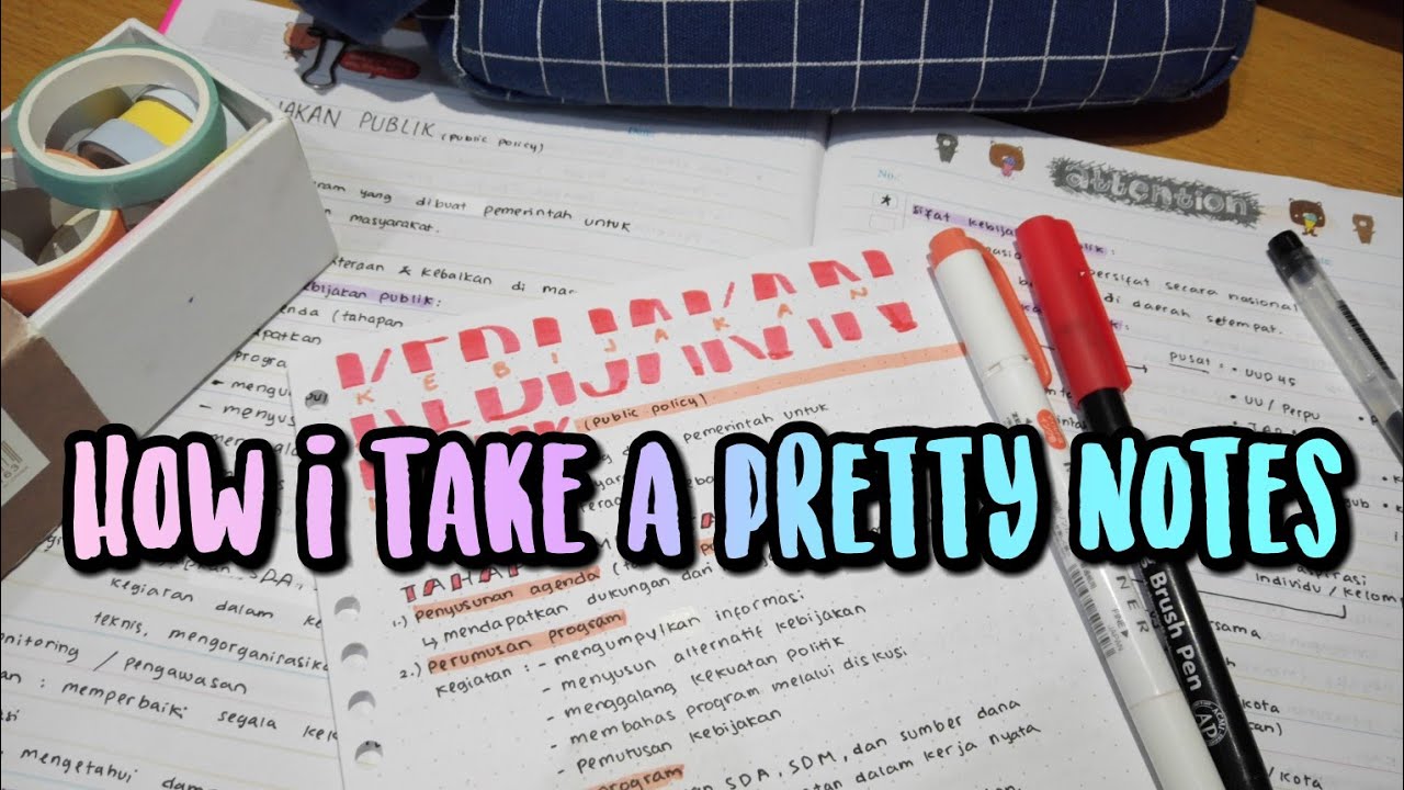 How I Take a Pretty Notes #3 | Bahasa