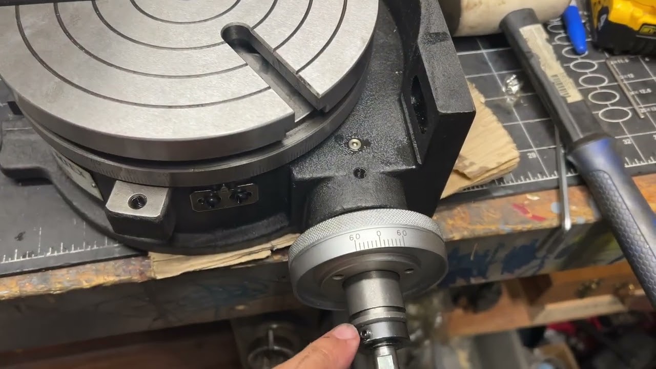 Vertex HV-8 8 inch rotary table cleaning and inspection 