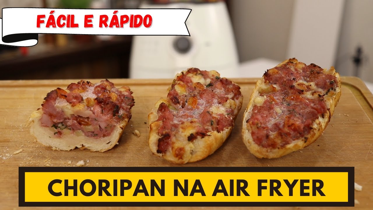 Fácil e rápido! CHORIPAN na AIRFRYER!!
