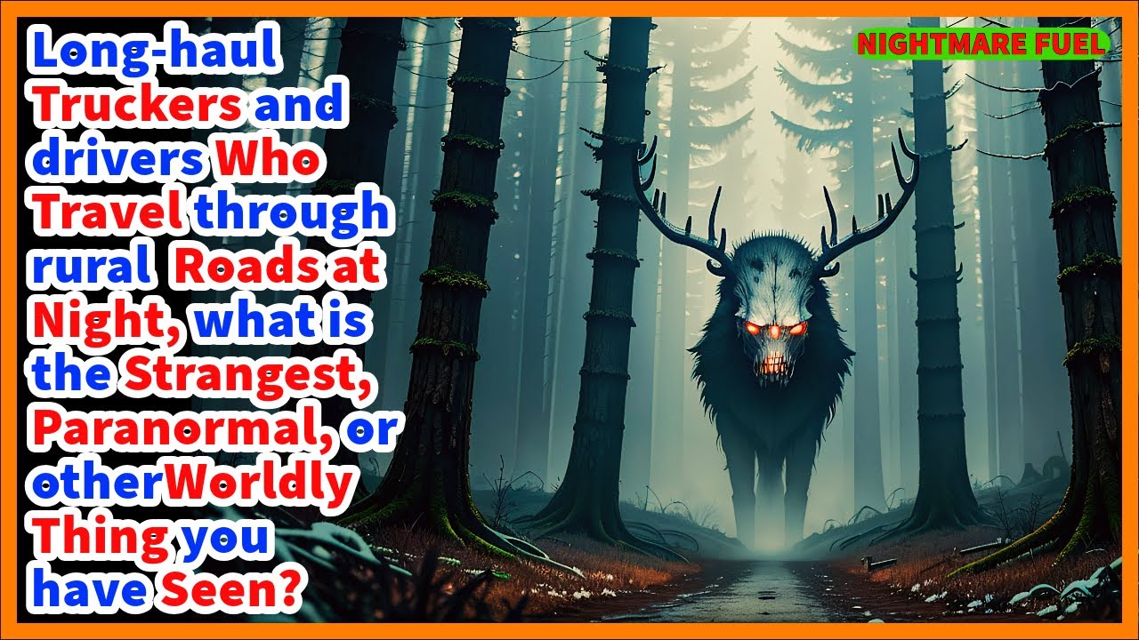 Truckers and drivers who drive at night, what scary paranormal or otherworldly things you’ve seen?