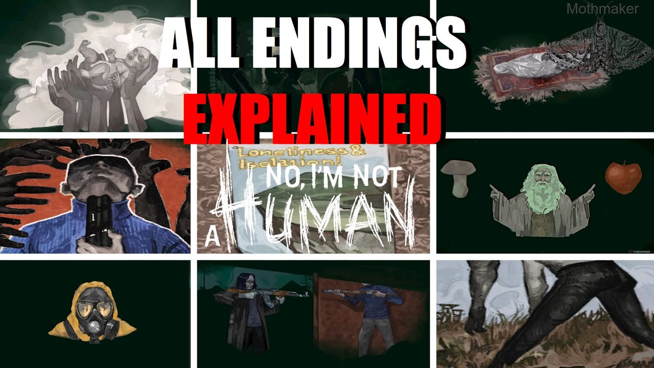 ALL endings of No, I'm Not a Human EXPLAINED